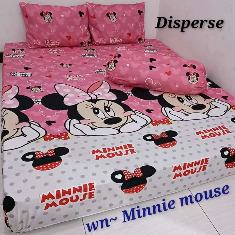 SPREI MOTIF BLACK PALM BERKWALITAS ADEM Bantal Guling Karet Sarung Kain 5
