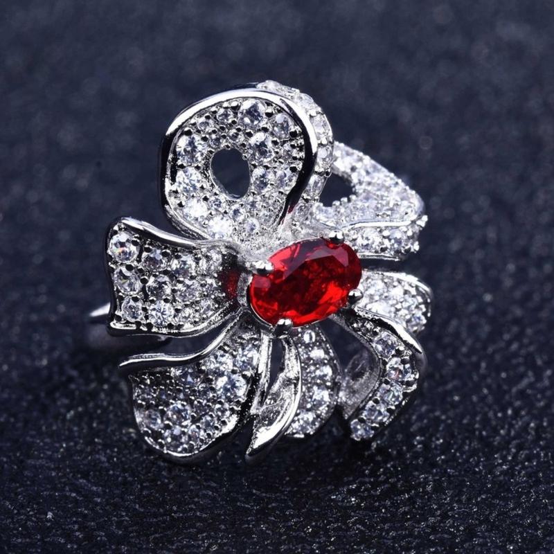 Product Introduction of Kuroze Natural Ruby Ring Female Luxury 27