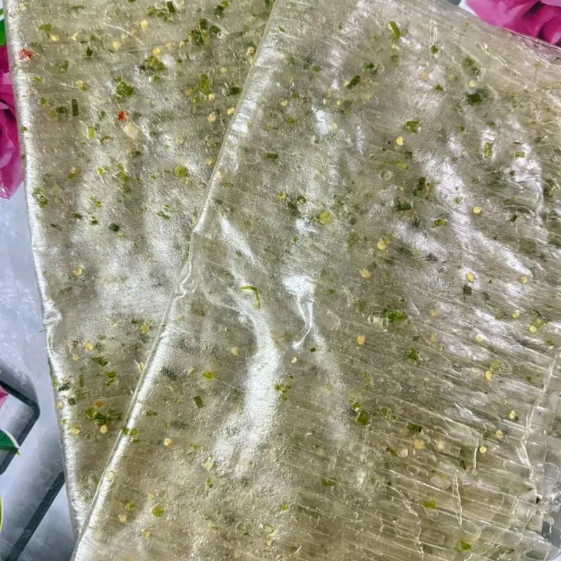 Combo 5 bịch bánh tráng dẻo ớt xiêm xanh sate muối nhuyễn thơm ngon đậm vị - Bánh Tráng Nghiền Nhà Bắp 5