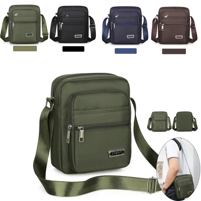 Product Introduction of Fashion Sports Bag Nylon Men's Large Capacity Multi Pocket Casual Shoulder Bag  Outdoor Color Multi Functional Crossbody Bag 4