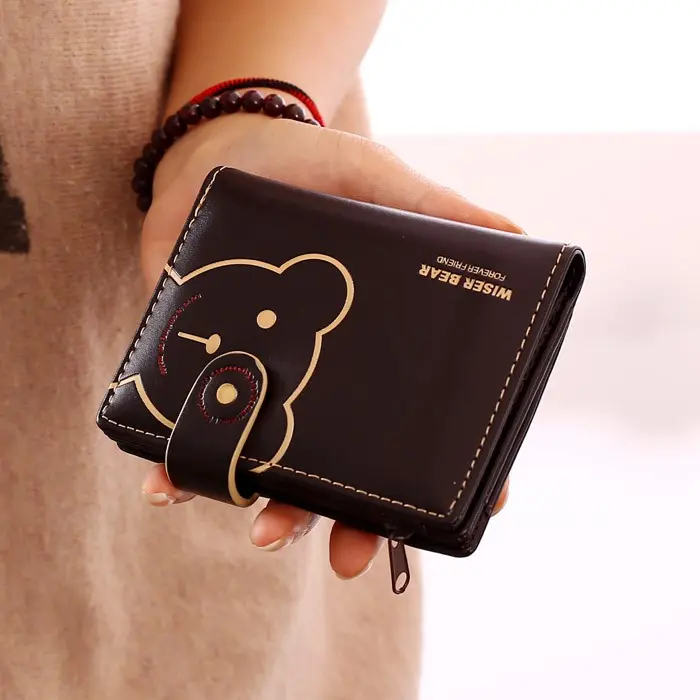 DOMPET MINI - DOMPET WISER BEAR - Dompet lipat wanita Uang Cewek Uang Cewek Kulit 1