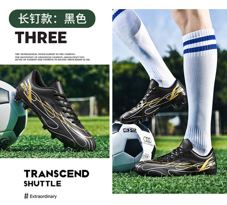 Product Introduction of Football Boots Soccer Cleats Spikes Shoes for Men Women Unisex Child Boys Girls Professional Breathable Training High-Tops Futsal 2 41 Y 4 38