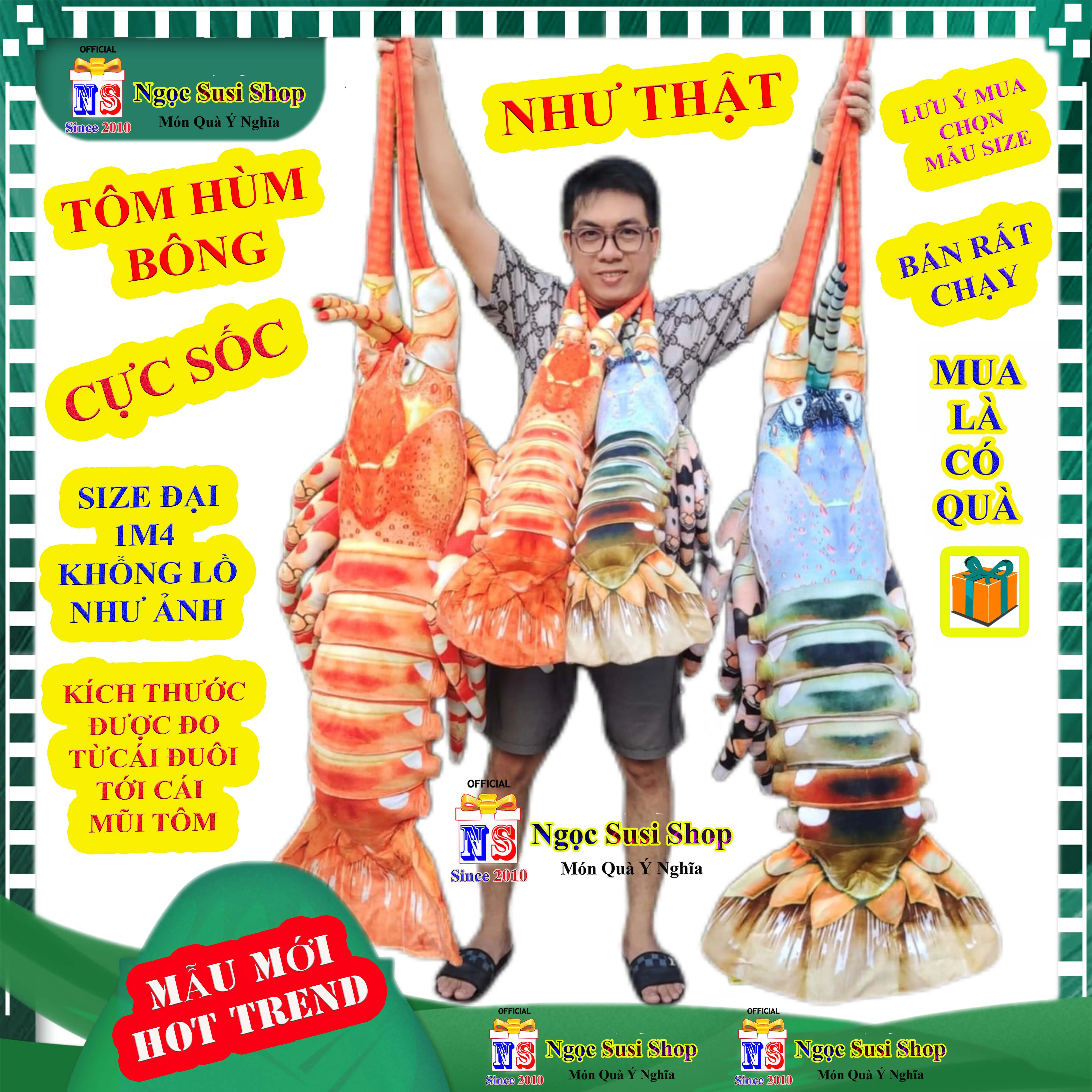 Gấu Bông TÔM HÙM BÔNG CON CUA GHẸ XANH KHỔNG LỒ 3d Như Thật – Lựa Chọn Quà Tặng Đẹp Nhất thú bông thú nhồi bông gối ôm đồ chơi doll toy Phát Nhạc NGỌC SUSI