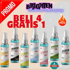 Promo Beli 4 Gratis 1 Natural Deodorant tawas spray 16 varian non alkohol 60 dan 100ml travel size / Deodorant Spray Alami Anti Prespirant Pewangi Ketiak Wanita Tahan Lama dengan Bahan Alami Air Tawas