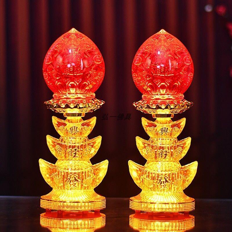 Product Introduction of Lampu Dewan Buddha, Kegunaan Rumah, Lampu Jubao Wangcai, Lampu Dewa Kekayaan LED, Lampu Buddha, Lampu Meja Buddha,  Sesuai untuk Lampu Ilahi kuthu vilakku  set Lighting Pejabat Green agal  vilakku patung  lilin krisdayanti Islamic LED Night Home 21