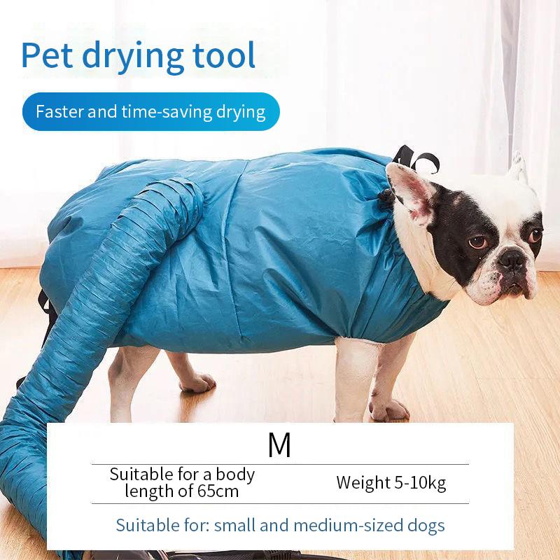 Portable Dog Hair Drying Bag Folding Cat Hair Dryer Efficient Big Dogs Quick Drying Coat Winter Pets Cleaning Grooming Supplies 7