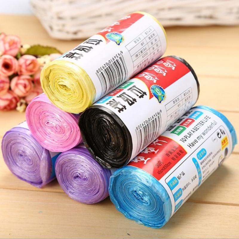 Product Introduction of Cuộn 30/100 Túi Đựng Rác Rẻ 280đ/Chiếc - Bao Bịch Nilon Bọc Rác Nhiều Màu - Size 45x50cm U279 38