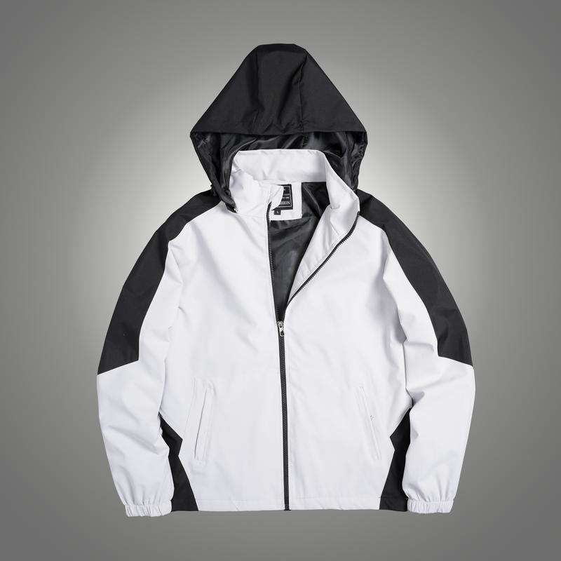 G02 Áo Khoác Gió Nam Nữ 2025 Đẹp Với 2 Lớp Chống Nước Chống Gió Chống UV - Cổ Cao Menswear Kem Jacket