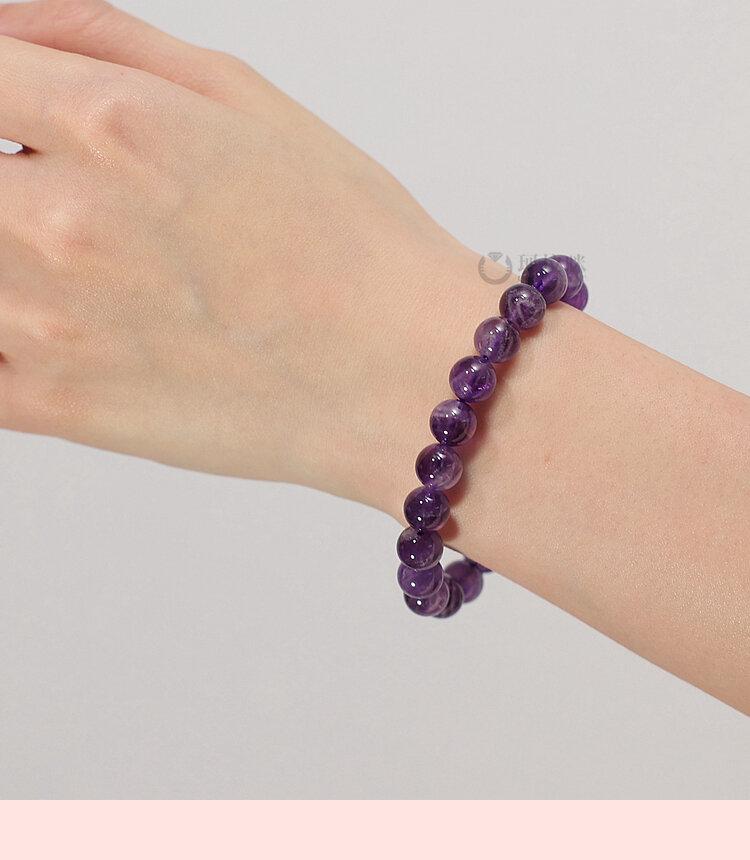 Product Introduction of Natural Fashion Crystal Bracelet Women's Style Purple Quartz Hand Chain Gift Super Value ColourCAT KLM00001 Jewelry Accessories 20