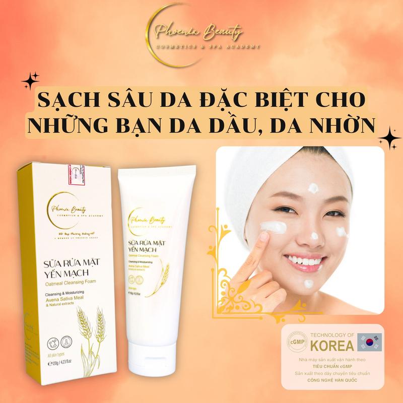 Product Introduction of Sữa rửa mặt yến mạch, an toàn cho da Làm trắng Tất cả các loại da Phoenix Beauty 1