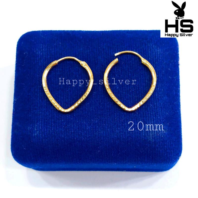 anting kait wanita model gipsi/hoop - anting kait bulat - anting kait Hoop - peràk asli ⁹²⁵ - akeseoris wanita jilbab - aksesoris wanita ala korea - anting ala korea 4
