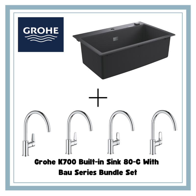 Grohe K700 Built-in Sink 80-C With Bau Series Bundle Set - TikTok Shop ...