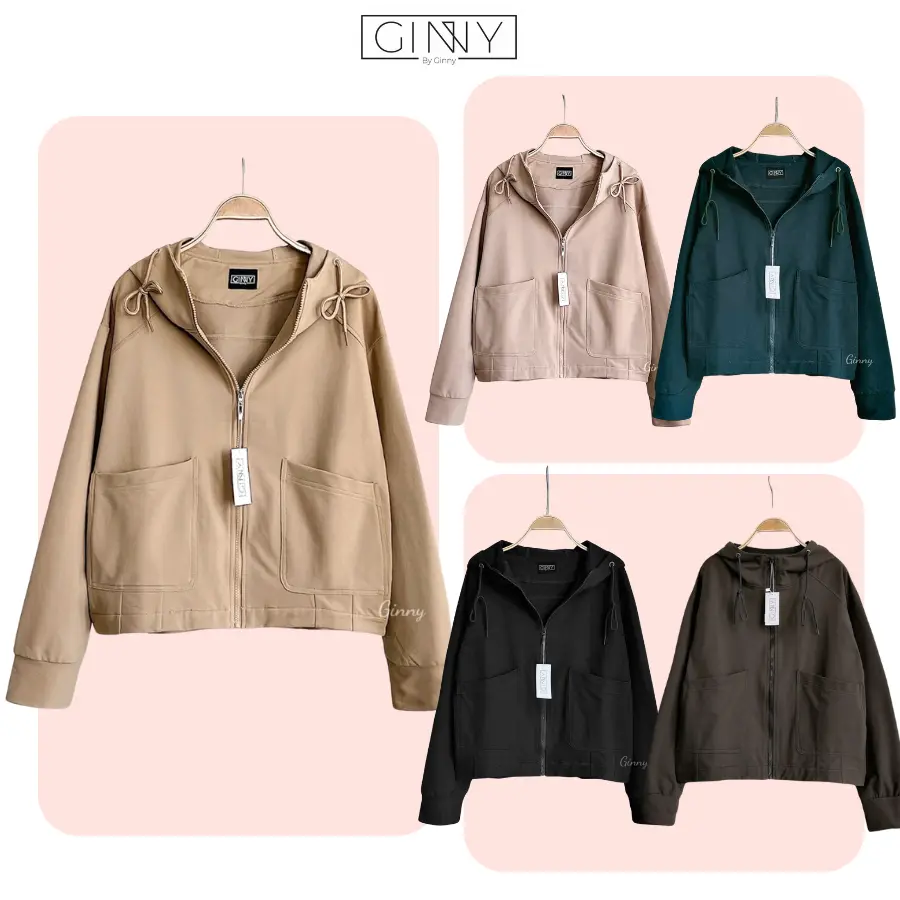 Áo Khoác Kaki Atelier BX013 Cotton Co Giãn Thoáng Mát Gam Màu Trung Tính Dễ Phối Thích Hợp Diện Chống Nắng Đi Làm Đi Chơi Đi Học Top Jacket Nữ Women