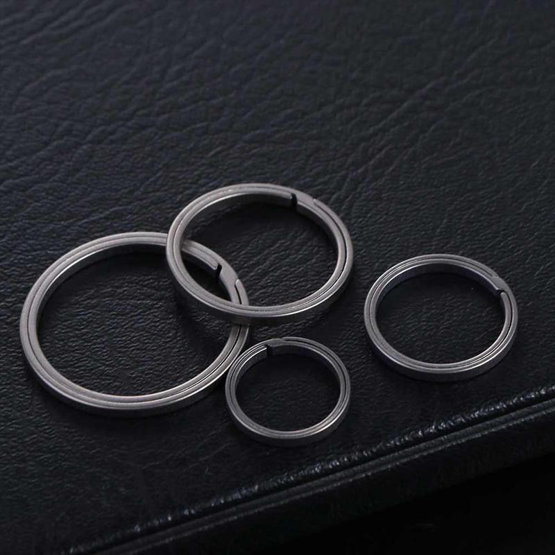 Móc Chìa Khóa Hợp Kim Titan Mặt Dây Chuyền Có Khóa, Có Thể Mở, Nhẹ, Nhẫn Chìa Khóa, Sáng Tạo Kim Loại, Thời Trang, Món Quà Tuyệt Vời 6