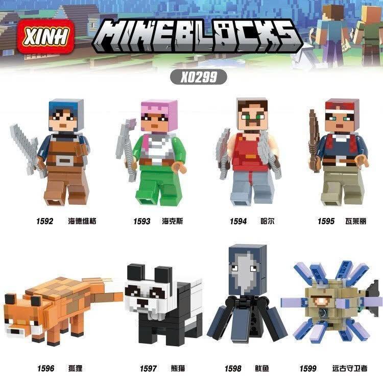   NHÂN VẬT MINE CRAFT  01 nhân vật hình người Minecraft Series mô hình lắp ráp đồ chơi trẻ em xếp Trang trí minifigures 
