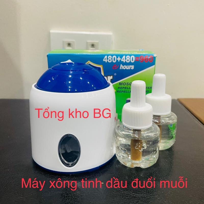 [Tổng kho BG] Máy đuổi muỗi xông tinh dầu+ 2 chai tinh dầu và tinh dầu bán lẻ Đèn Bắt Muỗi Bắt Muỗi 0