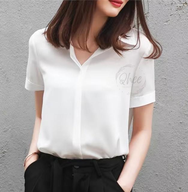 Product Introduction of Atasan Kemeja Lengan Pendek Wanita Formal dan Non Formal - Baju Cewek 4