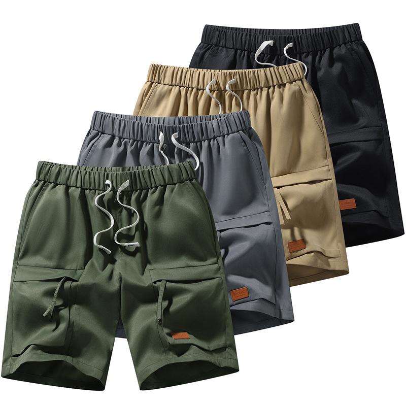 2025 Summer Men's Lightweight Ice Silk Shorts - Breathable Quick-Dry Casual Athletic Cargo Shorts (Plus Size) 5