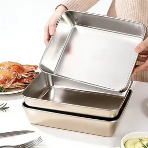 Food Box SUS304 Bebas BPA Multifungsi - Anti Karat Kedap Udara Tempat Penyimpanan Makanan & Sayur