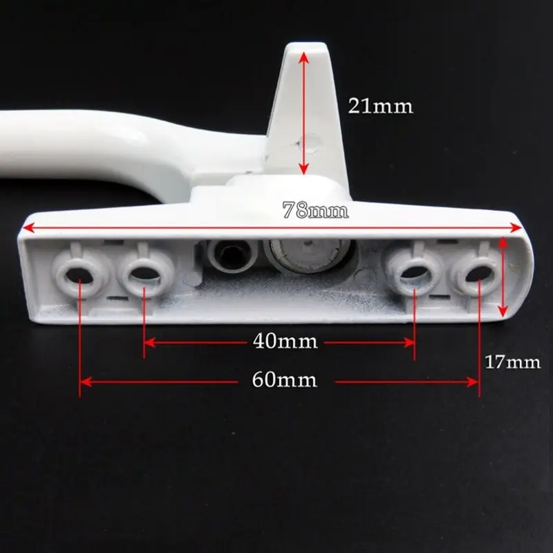 HOMEDIY Left Right Hand Aluminum Alloy External Flat Handle for Window 3