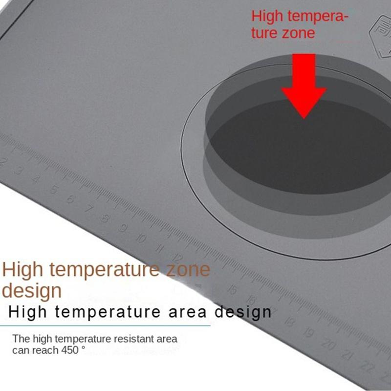 Temperature Resistant Heat Insulation Soldering Mat Heat Resistant Silicone Repair Pad Desk Platform ESD Working Pad Computer 7