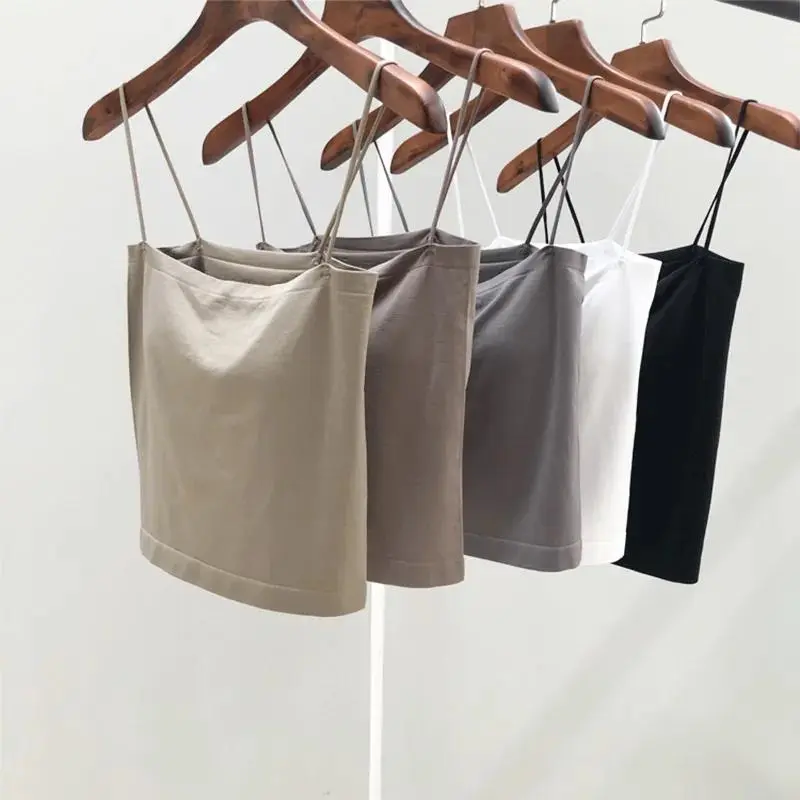 Áo Yếm Gợi Cảm, Hợp Xu hướng Và Mới, Dây Đeo Mỏng, Áo Ngực Tích Hợp, Thích Hợp Cho Ngực Lớn, Bó Sát, Có Thể Mặc Bên Trong Hoặc Mặc Ngoài