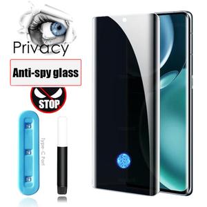 UV Liquid Full Glue Anti Spy Privacy Screen Protector For Honor 400 200 Pro X9A X9B X9C 50 60 70 80  90 100 Magic 4 5 6 Pro Lite 9H Tempered Glass