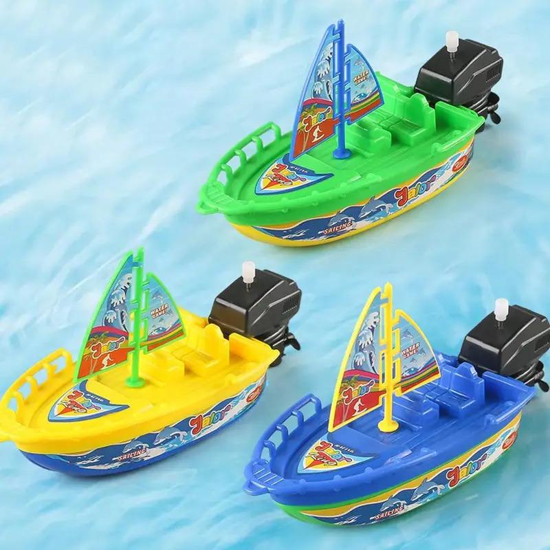 Speedboat Wind-up Toy Bath Toys Shower Toys Floating in the Water ...