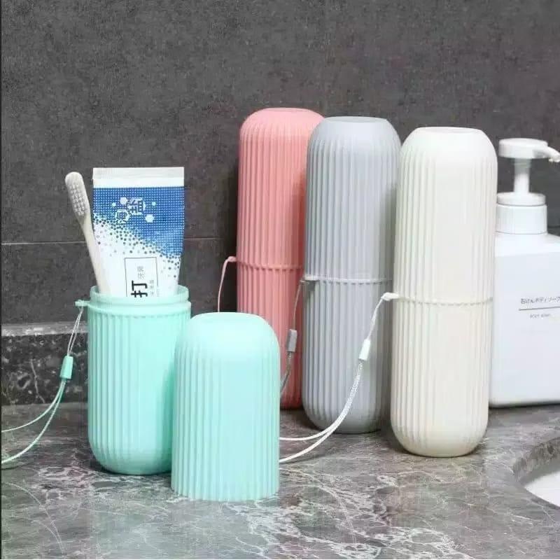 MINIQQO Travel Kit Tempat Odol Tempat Sikat Gigi Traveling Kotak ...