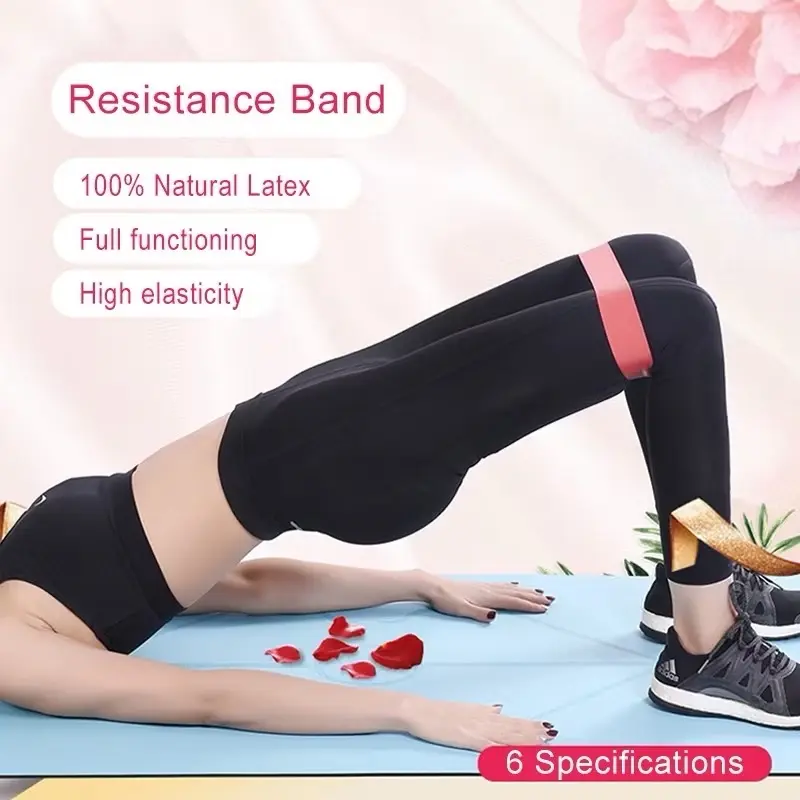 Set 5 dây kháng lực miniband, dây tập đàn hồi, tập cơ ngực, cơ mông, cơ đùi, cơ tay 1
