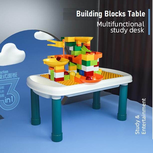 Table For Children Building Blocks Learning Playing Study Drawing ...