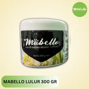 Lulur Hitam Mabello Bedak Lotong 300gr Pemutih Kulit Permanen