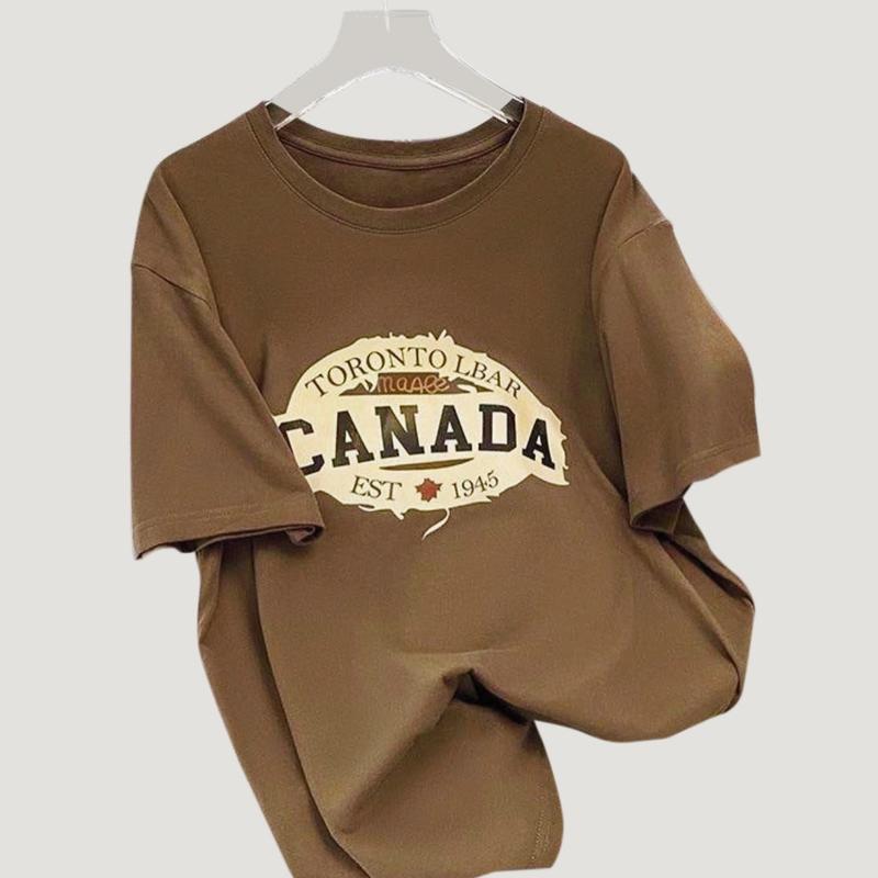 Áo thun COTTON khô in chữ Canada Top Menswear 3
