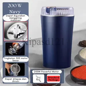 Blender Penggiling Biji Kopi Kacang Bumbu Dan Beras / Grinder Electric Coffee Portable Mesin Stainless