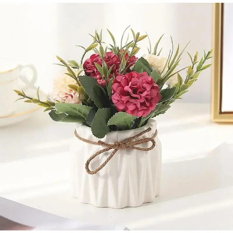 Bình Hoa Giả Gốm Nhựa, Thiết Kế Hiện Đại Bắc Âu, Nhiều Màu Sắc, Vô Địch, Thích Hợp Cho Đám Cưới, Sinh Nhật, Nghệ Thuật, Sắp Xếp Nhà Cửa, Đồ Trang Trí 3