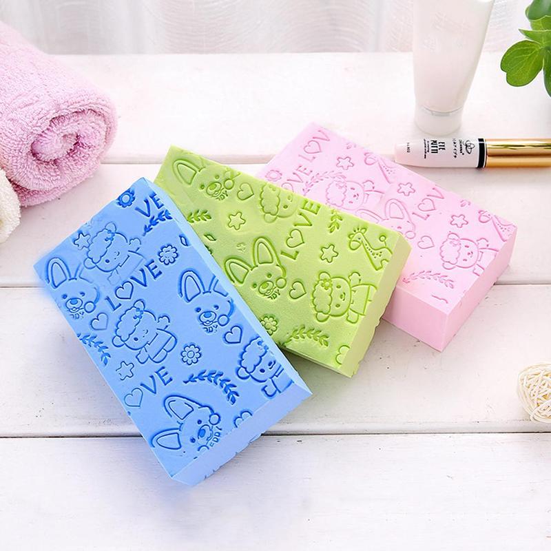 Product Introduction of Exfoliating Skin Shower Massage Scrubber Bath Sponge Skin Cleaning Bath Sponge Color Random 4 Colors 16