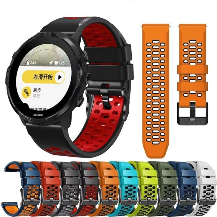 Gambar Tali Jam 24mm compatible untuk Suunto 9 perforated 7 D5 Spartan Sport Wrist HR Baro dari Hangermedal Kota Tangerang Selatan Tokopedia
