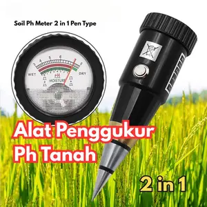 Alat Penggukur Tanah Soil Ph Meter 2 in 1 Pen Type PH Meter Soil Alat Ukur PH Tanah BR065 Analyzer