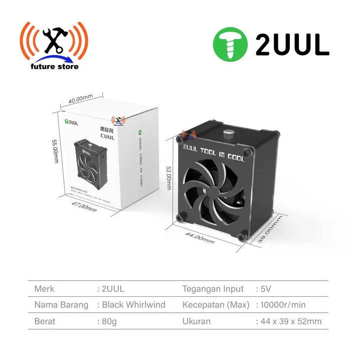 2UUL DA99 Kipas CUUL Mini Cooling Fan for Repair Original Alat Laptop Pendingin 1
