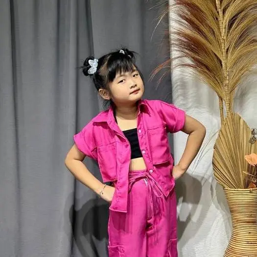 BSK - Felly Oversize Crop Top / Atasan Anak Perempuan / Crop Anak Perempuan 2