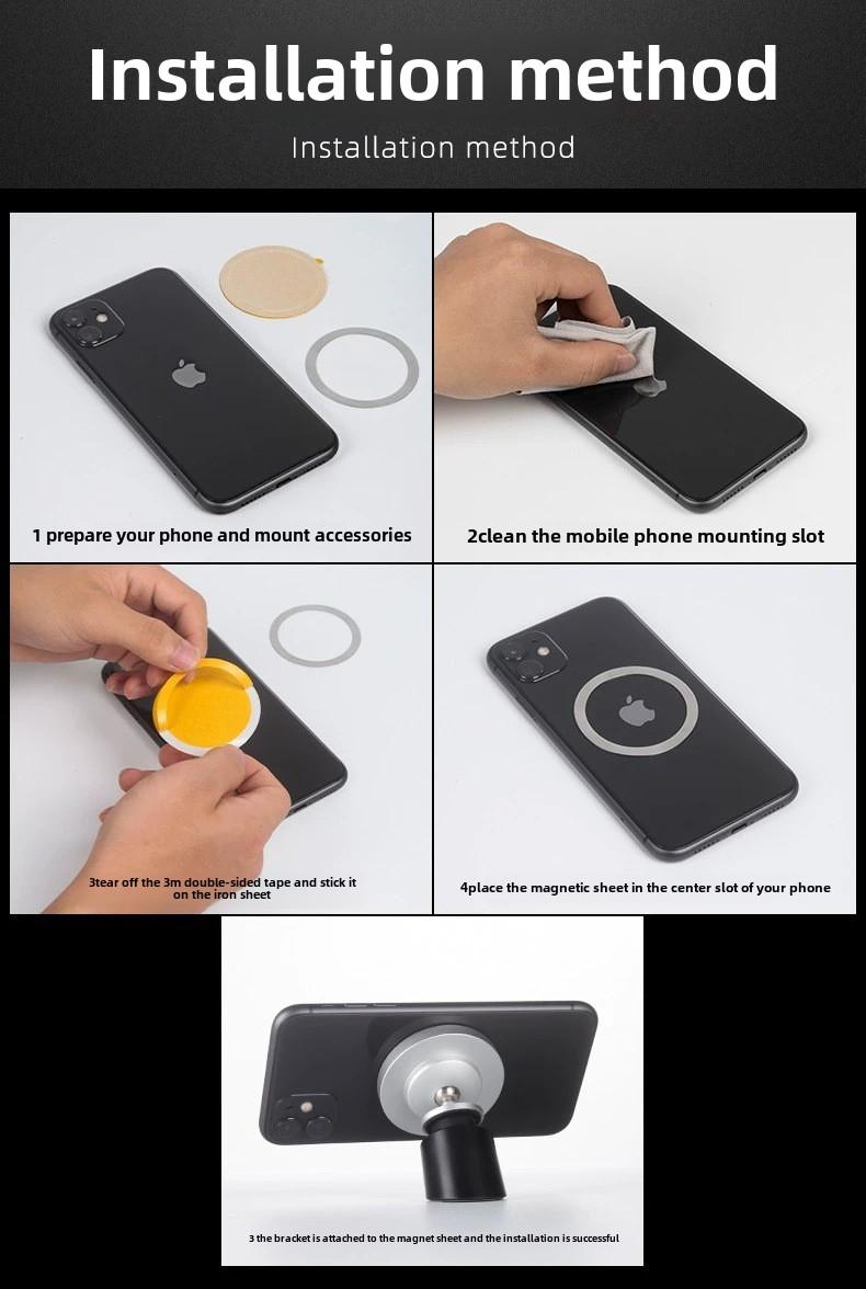 Product Introduction of Mobile phone car mount mobile phone patch magnetic patch wireless charging magsafe back patch magnetic patch ultra-thin universal 10