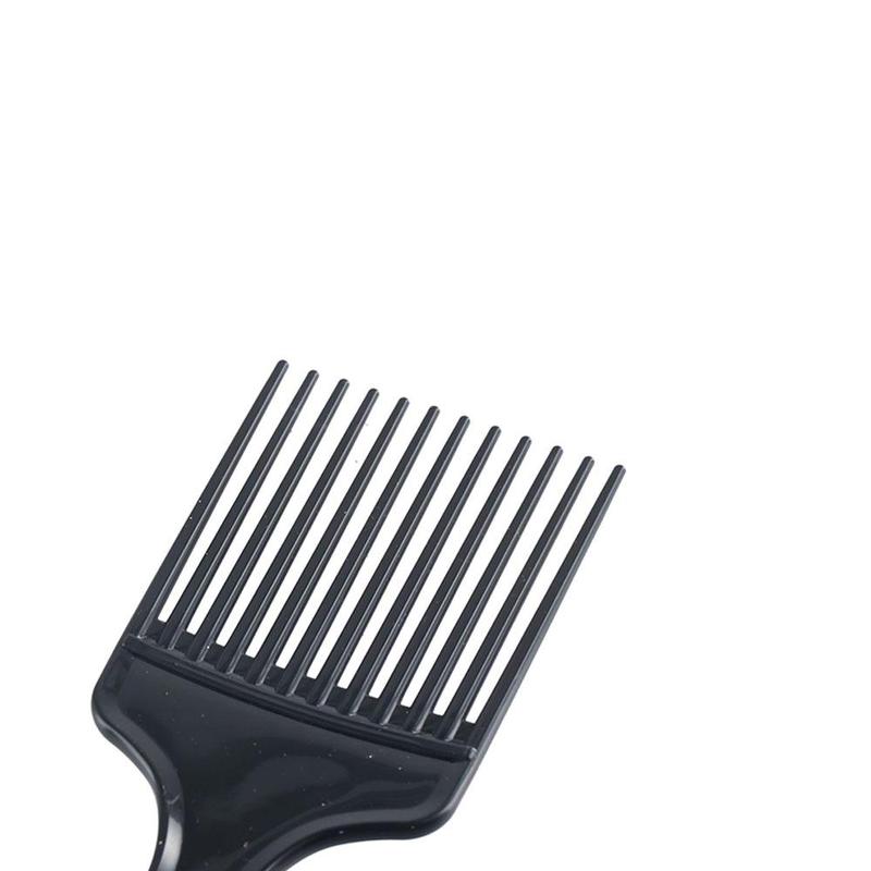 Product Introduction of Sikat Rambut Garpu Plastik Afro, Kerinting, Sikat Rambut Sisipan Gigi Lebar, Anti-Statik, Sikat Pilih Hitam, Untuk Wanita dan Lelaki 9