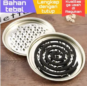 MC11 / COD - Tatakan Obat Nyamuk Bahan Bakar Stainless / Piring Obat Nyamuk