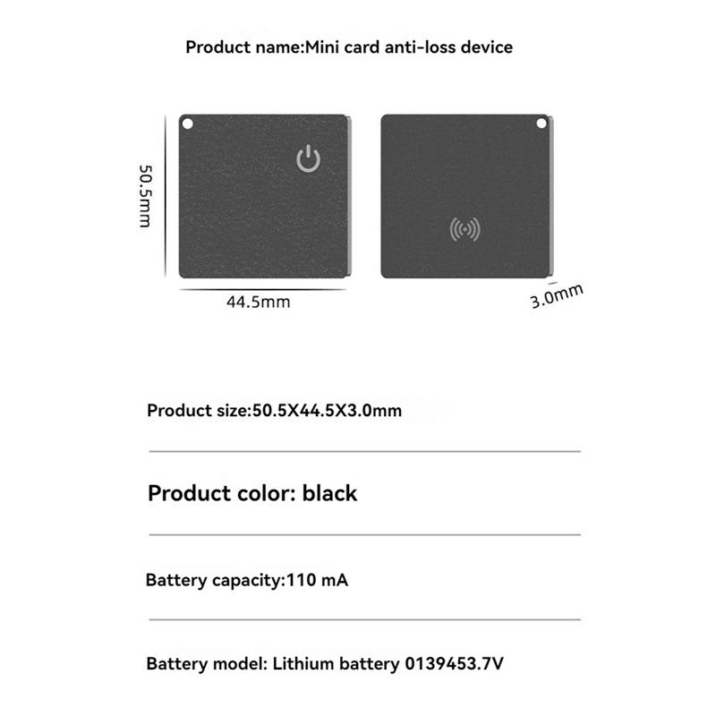 For Magicard Mini Wallet Tracker Card IP68 Tracking Location GPS Locator Smart Tag Item Tracker For Find My APP - Image 3