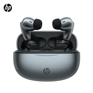 スマートフォン、PC、ウォークマンなどのためのHPブラックH 10 Iトゥルーワイヤレスヘッドフォン、ノイズキャンセルヘッドフォン、スポーツイヤホン。  IPX 4防水&タッチコントロール、友人への最高のギフト