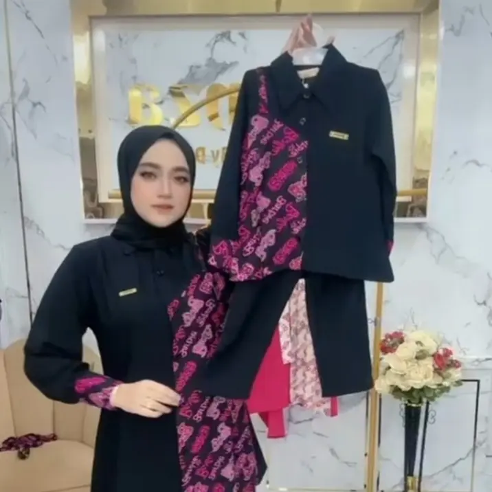One Set Barbie Kaos Combed Couple Series Ibu dan Anak Ori Gwenza By Debylianti Muslim Baju Wanita Dewasa Atasan