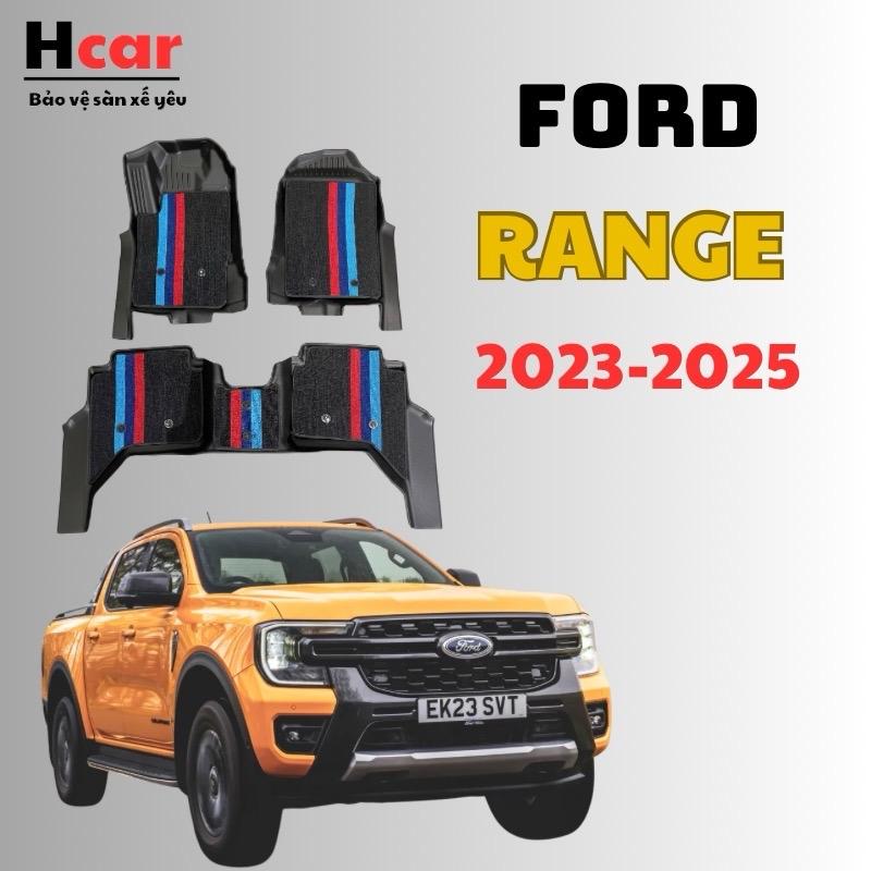 [HCar] Thảm lót sàn xe ô tô Ford Ranger 2023–2025 TPV đúc tràn viền, không mùi, chống nước ,cao cấp