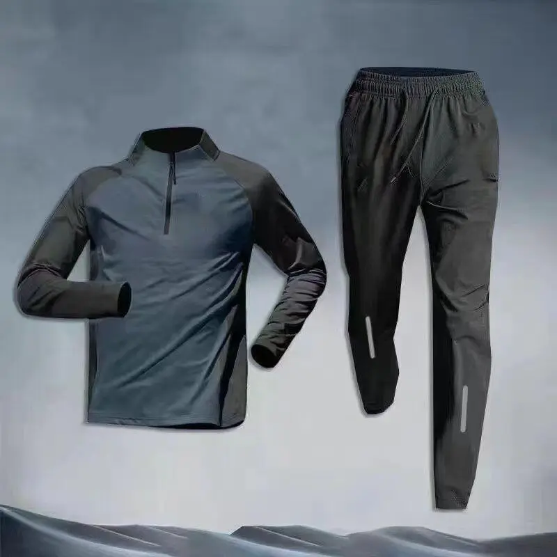 Bộ Đồ Rèn Luyện Thủ Môn, Dành Cho Nam Giới, Áo Dài Tay Bóng Đá, Kiểu Zip Nửa, Thích Hợp Cho Các Môn Thể Thao Ngoài Trời Và Chạy Bộ, Nhanh Khô, Áo Sơ Mi Thoáng Khí Top áo đá bóng  ff áo  ac áo đá banh  emirates