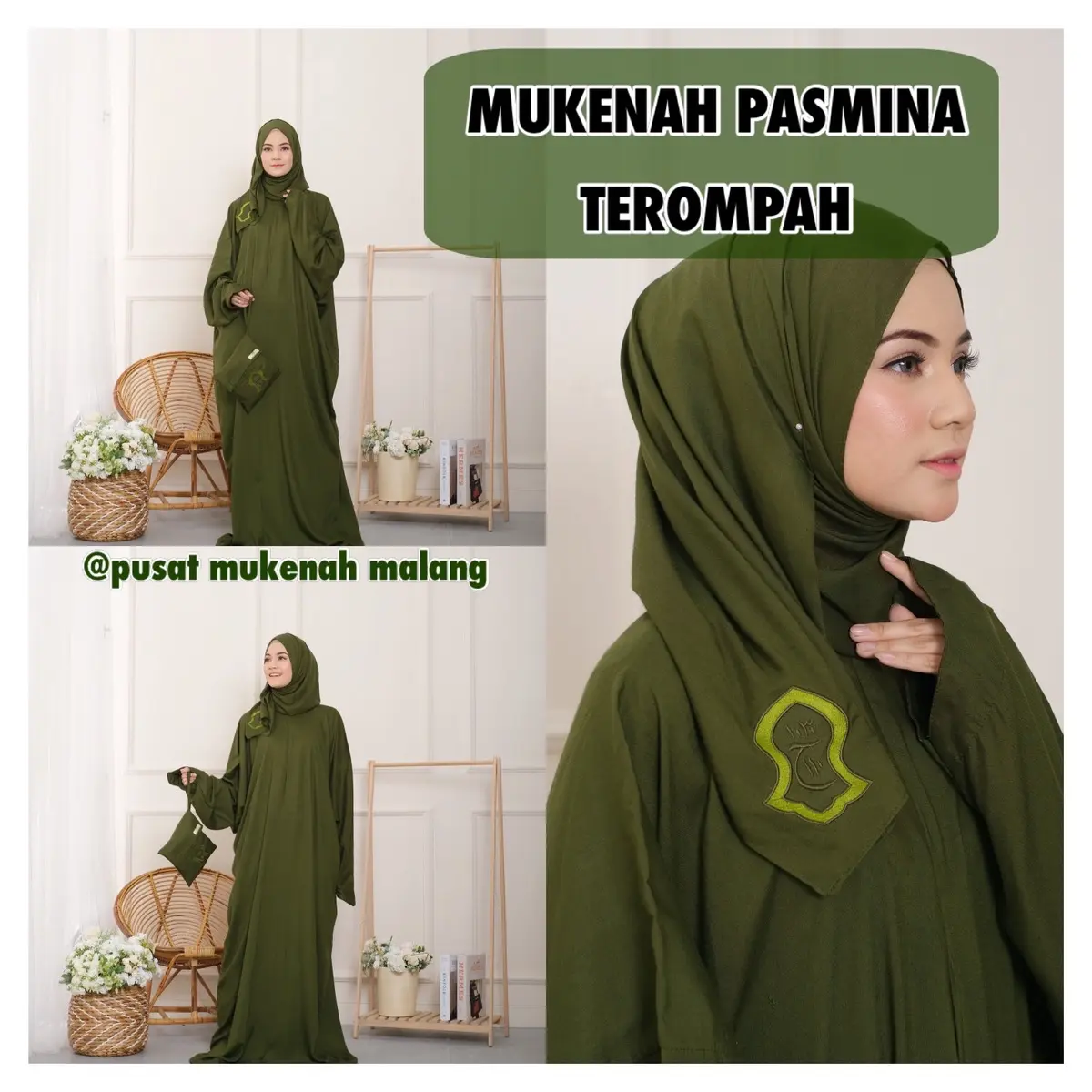 FREE GIFT MUKENAH PASMINA TEROMPAH Polos MUKENA HADRAMAUT