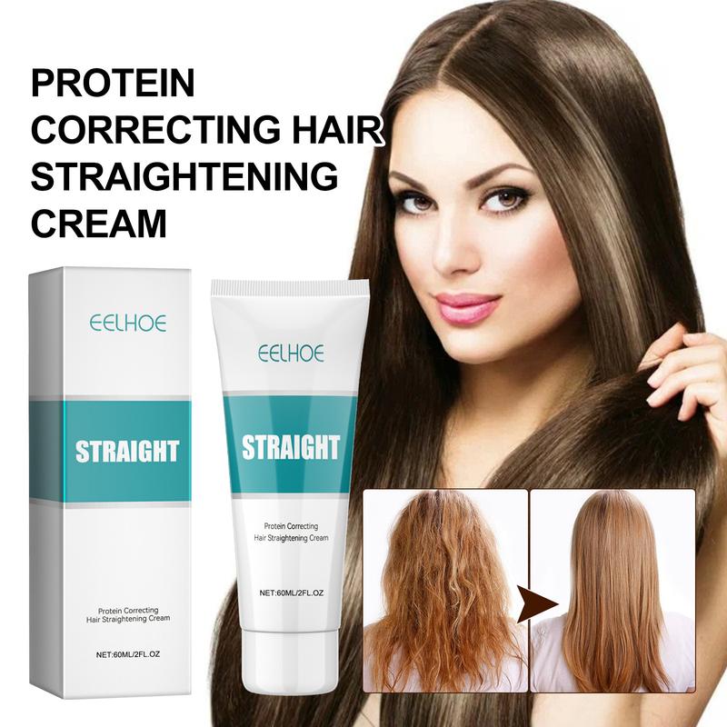 Product Introduction of Protein Correcting Hair Straightening Cream, Hair Straightening Cream for Curly Hair, Silk and Gloss Hair, Hair Straightener Cream 4